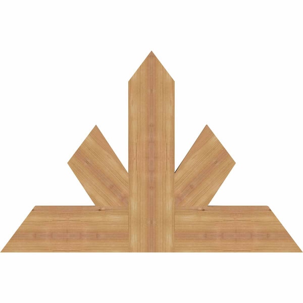 Ekena Millwork Saratoga Timber Gable Bracket, Western Red Cedar, 36"W x 24"H x 1 1/2"D x 5 1/2"F, 16/12 Pitch GBW036X24X0206SAR00SWR - main